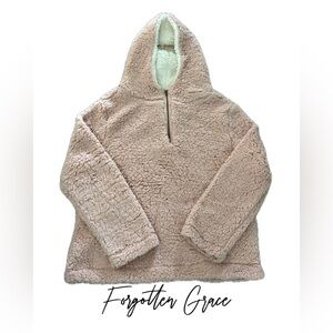 Forgotten Grace Cream Sherpa Hoodie